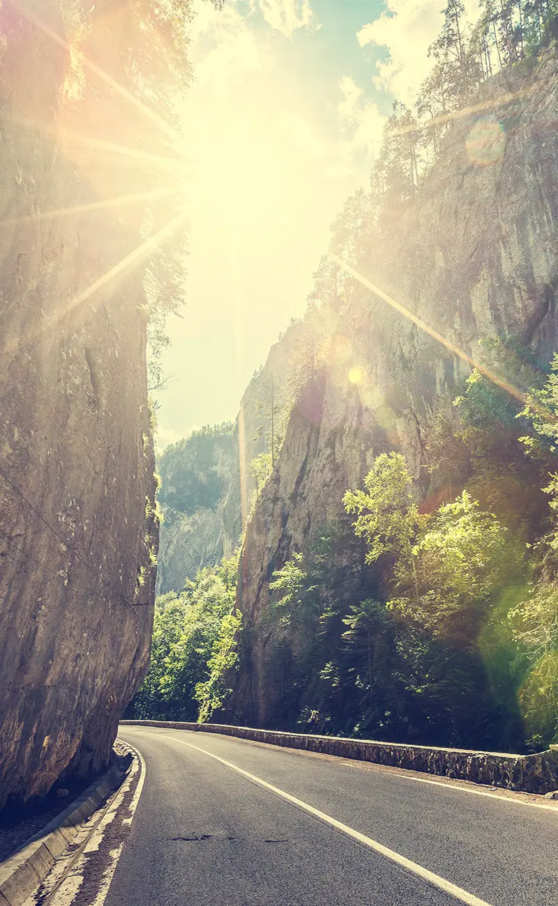 Bicaz-Klamm während einer Motorradtour in Siebenbürgen